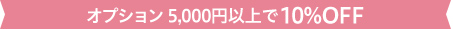 オプション 5,000円以上で10%OFF